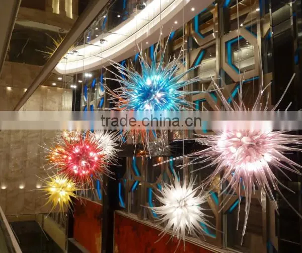 Decoration Glass Art Handcraft Lighting Chandelier XO 160226 Pentdant Lighting