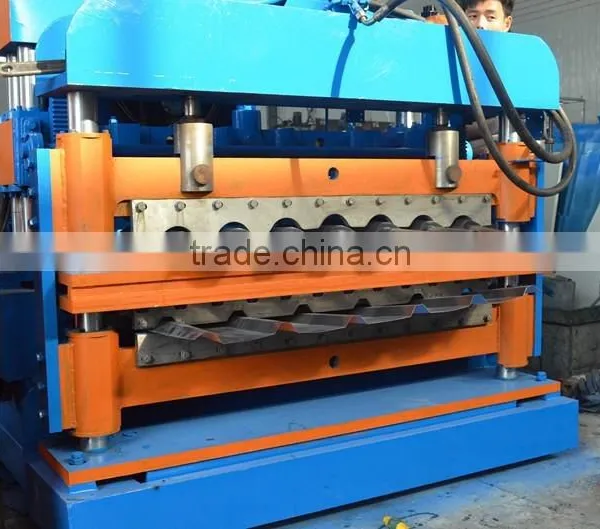 JCX Double Deck Glazed Corrugated and Ibr Roll Forming Machine photo-2