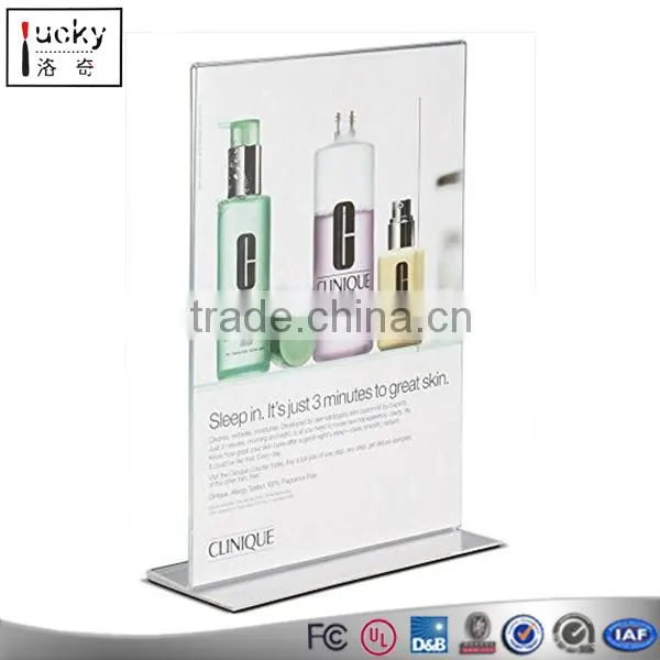 Table Card Display/Plastic Upright Menu Ad Frame/Acrylic Sign Holder photo-2