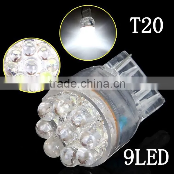 Excellent Auto Parts T20 9SMD Car Led Light Turn Signal Lamp Tail Light Auto Brake Lamp