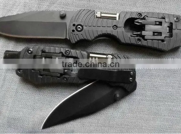OEM Multifunctional LED Folding Pocket Knife With Screwdriver photo-5