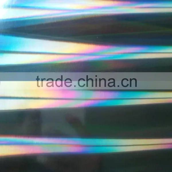 PET Pillar of Light and Rainbow Hologram Pattern Thermal Lamiantion Film