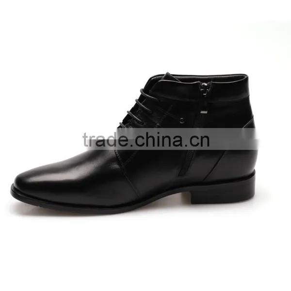 Men Boots /black Leather European Mens Boots/high Ankle Boots for Men photo-2