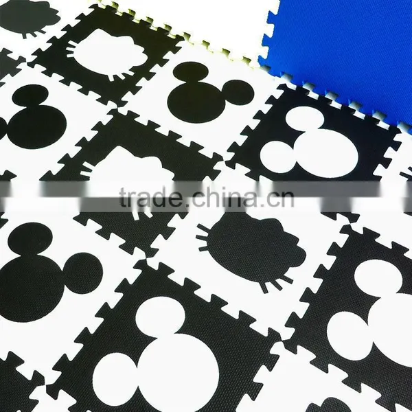 [NEEU]EVA Anti Slip Black and White Cartoon Floor Mats photo-2