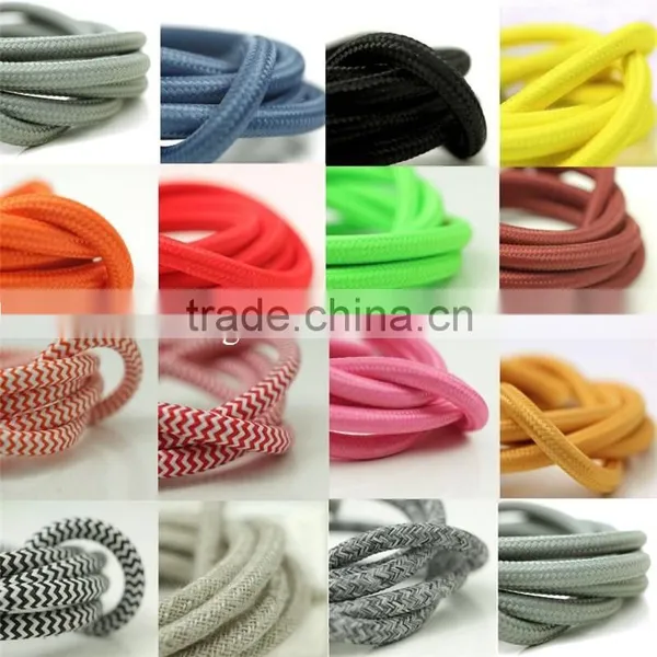 Round Twisted Braided Cable Cloth Covered Copper Wire Lighting photo-6