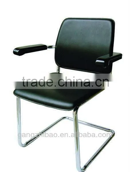 Metal Base With Pvc Black Chair Office Guest AH-68 photo-6