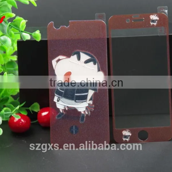 Color Mobile Phone Screen Protective Case for Iphone Pretty Cartoon Tempered Glass Screen Protector photo-4
