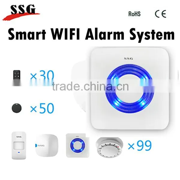 Remote Control Smart Wifi Alarm System Control by App Home Security Alarm System