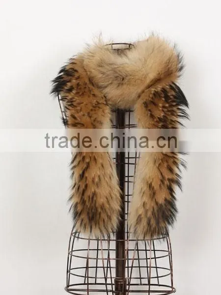 2015 Long Racoon Fur Scarf for Women photo-5
