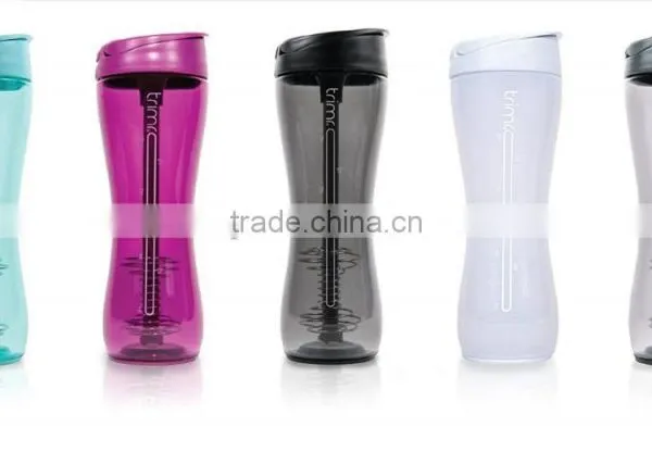 BPA-Free Shaker Bottle Straw Water Shake Bottle Shaker Cup photo-3