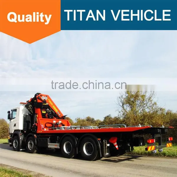 Sinotruck Howo Heavy Duty Flatbed Rotator Tow Truck Wrecker Wheel Lift for Sale With Arm Crane photo-6