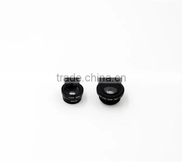 Universal Clip 3 in 1 Lens for Mobile Fisheye Wide Angle Mobile Lens Wide Angle Lens Marco Lens