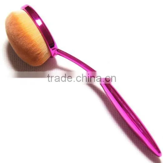 New Hot Sale10pcs Makeup Brushes Set Eyeshadow Foundation Blush Cosmetic Brush Rose Red Fashionable Oval Makeup Brush Tools photo-5