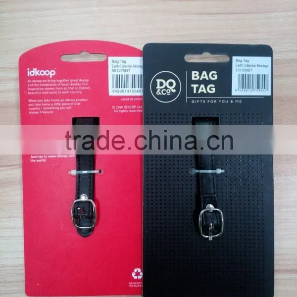 China Factory Custom Made Leather Luggage Tag photo-3