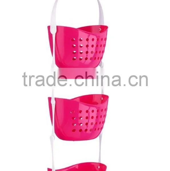 3 Tier Bathroom Organizer Shower Shelf Rack Storage Hanging Basket photo-4