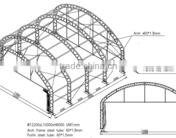Prefabricate Steel Frame Aircraft Hangar Tent photo-6