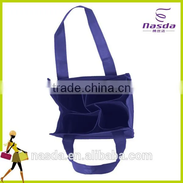 Cheap Non-woven Wine Tote Bag Wholesale,purple Color Ice Bag for Wine,wine Bag With Spout Tap photo-2