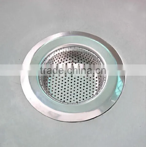 Sets of Stainless Steel Mesh Sink Strainer Drain Stopper Trap Kitchen Bathroom New Type photo-5