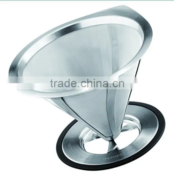 YS Manufacturer Ultra Fine Mesh Pour-Over Micro Screen Coffee Filter Over Coffee Dripper