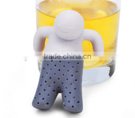 Tea Filter Tea Bags Bath Villain Silicone Tea Strainer Creative Tea photo-2