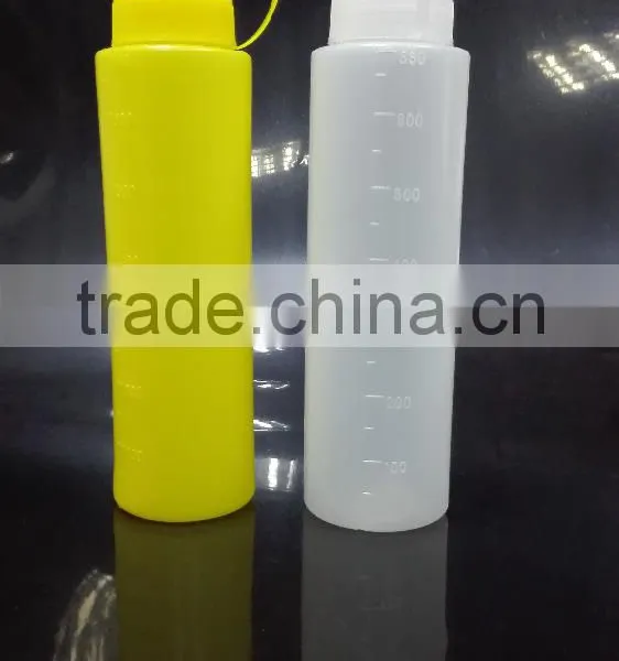 680ml Clear Plastic Ketchup Sauce Soy Squeeze Bottles With Screw Cap photo-3