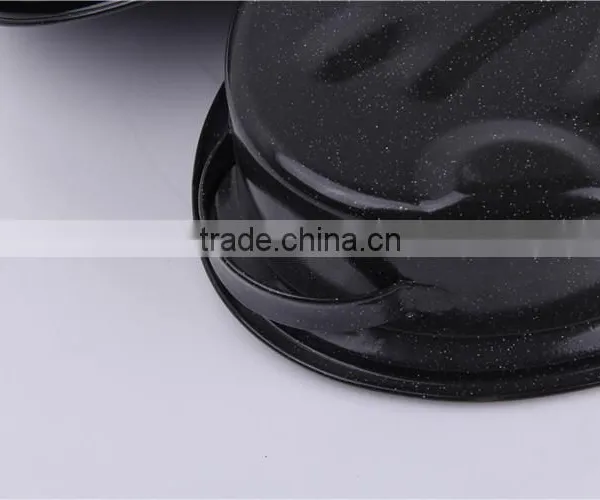 Best Kitchen Tool Oval Enamel Microwave Baking Pan With Lid photo-3