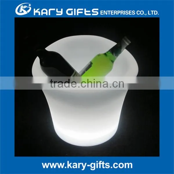 Illuminated Plastic Ice Bucket Led Plastic Wine Cooler photo-3