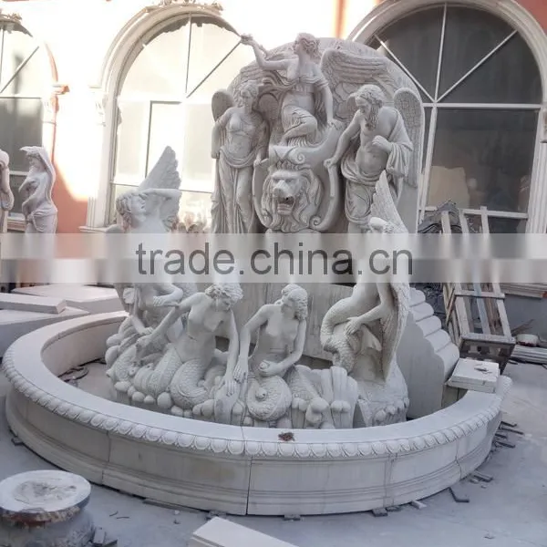 Luxury White Marble Wall Water Fountain photo-3