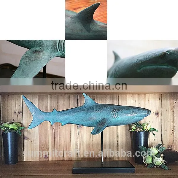 Modern Polyresin Animal Shark Figurine photo-2
