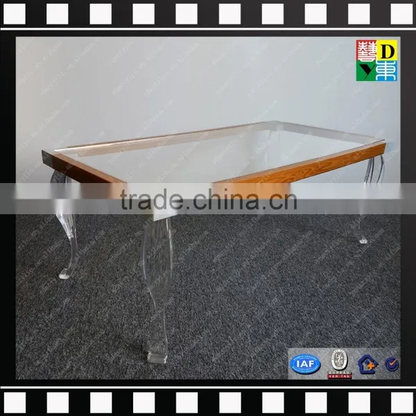 Transparent Beauty Acrylic End Table PMMA Coffee Tables Plastic Tea Table From China Manufacturer photo-6