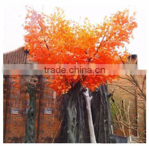 Wholesale Artificial Plants and Trees Artificial Red Maple Tree Lifelike Artificial Tree