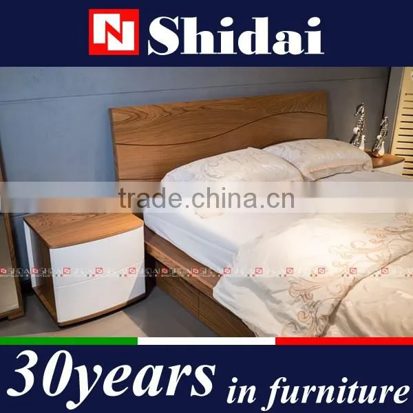 Queen Size Simple Design Wooden Bed Room Furniture With Four Drawers photo-2
