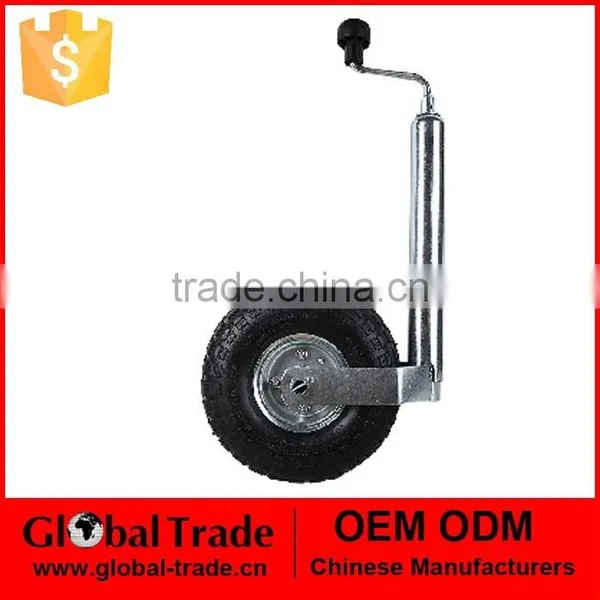 48mm Heavy Duty Telescopic Trailer Jockey Wheel With Clamp Fully Assembled Tyre..A1708.