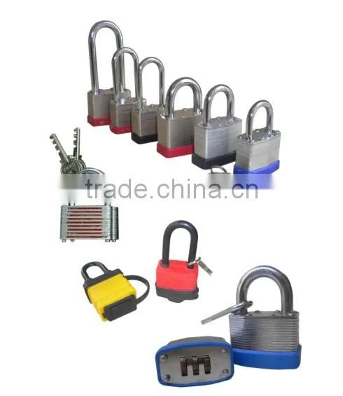 Laminated Aluminium Padlock With Normal or Long Steel Shackle photo-4