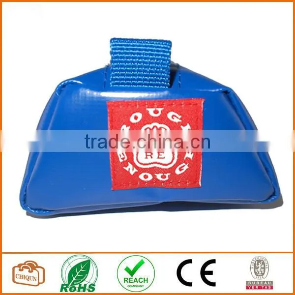 Tarpaulin Name Tag Small Pencil Case Pouch (Blue) photo-3