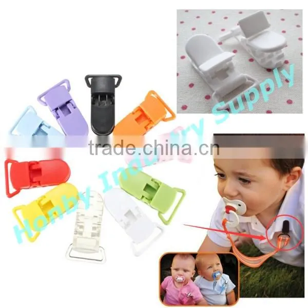 Assorted Colors Alligator 1" Plastic Pacifier Clips photo-2