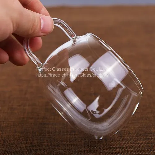 Glass Cup Kungfu Tea Cup Three Part Glass Cup Filter Glass Cup Coffee Cup Milk Cup Juice Cup for Hotel and Resturant photo-3