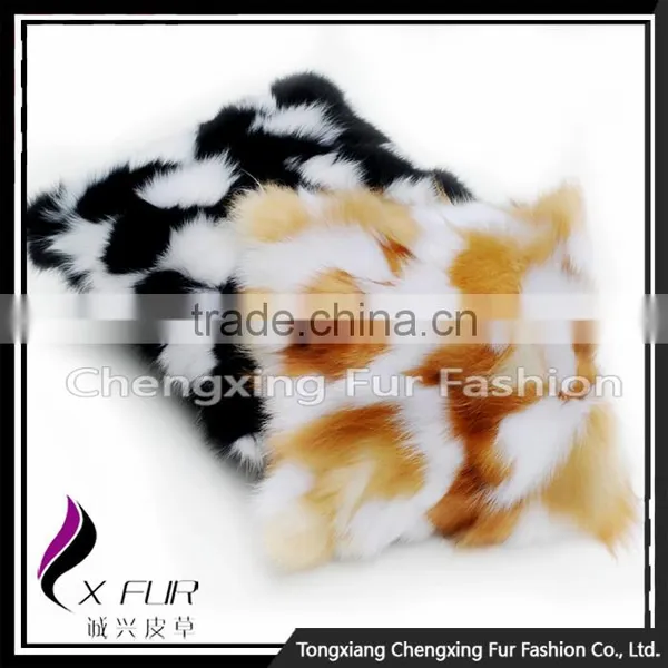 CX-D-33H New Arrival Seat Cover Fox Fur Cushion Cover Decorative Pillows Home Decor photo-6