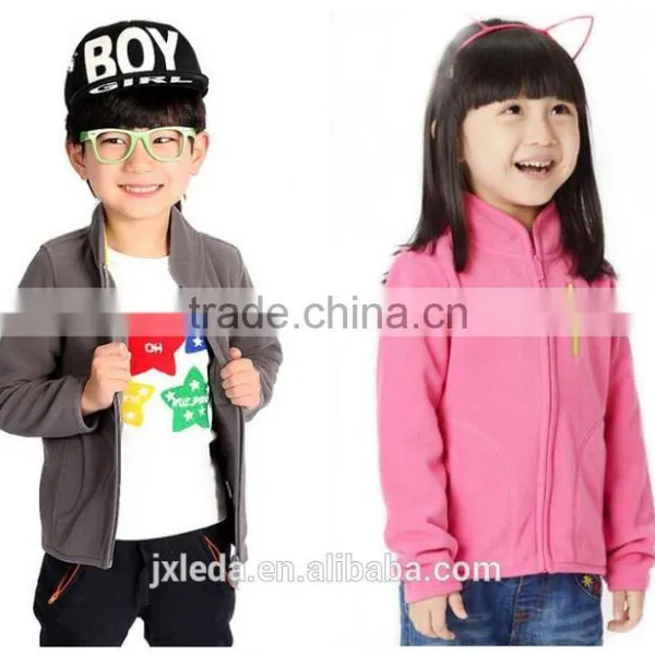 Brand 4-12Y Spring Boys And Girls Cardigan Coat Jacket Kids Pure Color Outfit Kids Clothings Children Polar Fleece Jacket photo-3
