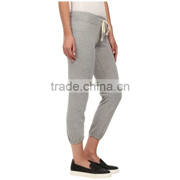 Womens 100% Cotton New Design Plain Thin Cotton Trousers photo-4