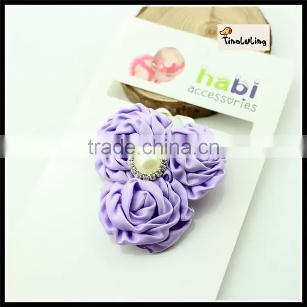Light Yellow Headwear Headband Christmas Hairband With Perals TLLC-48 36 cm photo-4