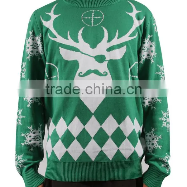 Allover Jacquard Ladies Clothing Lighted Christmas Sweater photo-4