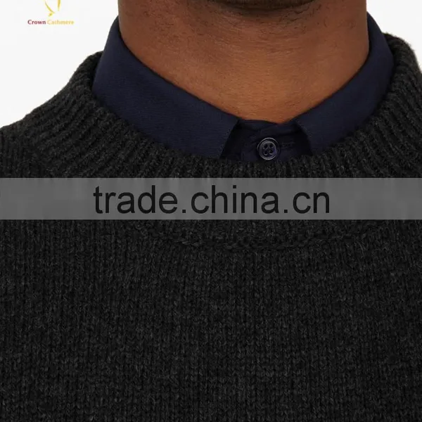 Latest Knitted Mens Cashmere Jumpers Mens Cashmere Wool Sweaters photo-5