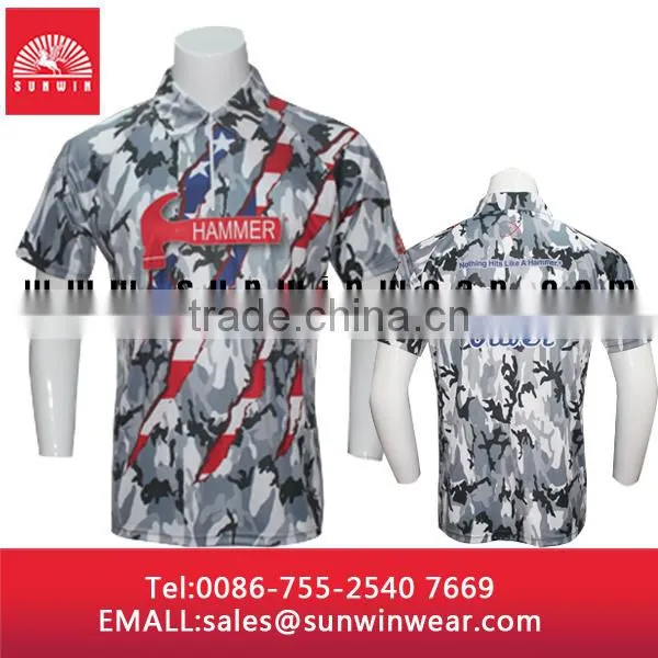 Custom Factory Price Mens 100% Polyester Tripe Polo Shirt photo-6