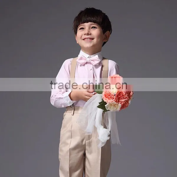 Stylish Boys Overrall Set 2Pcs Ring Bearer Clothes Set For Wedding Boys Formal Suit B-NB-CS905-22 photo-3