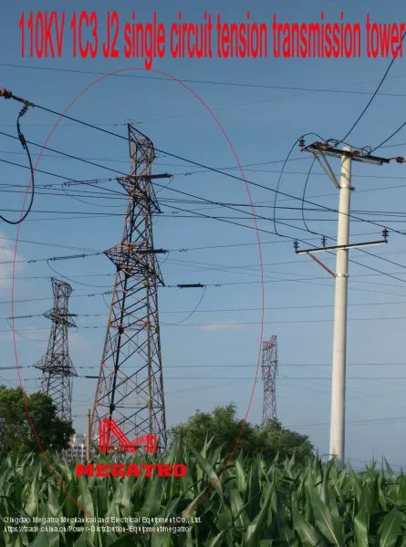 MEGATRO 110KV 1C3 J2 Single Circuit Tension Transmission Tower photo-3