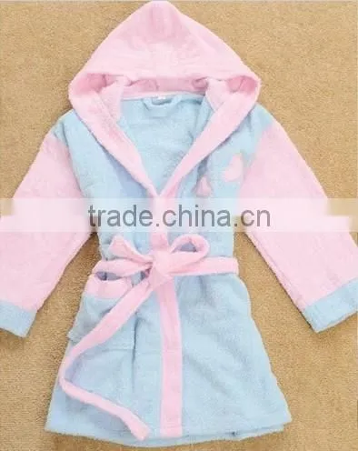 100 Cotton High-end Eco-friendly Hooded Baby Bathrobe photo-3