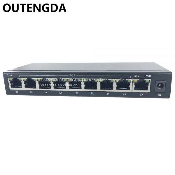 8+1 Ports 10/100M POE Switch 12~15~24V Poe Network Switch With 8 Poe Ports 1 Uplink for Wireless AP, IP Cameras Etc photo-3
