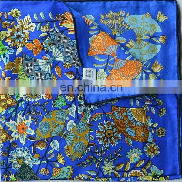53cm Square Wholesale China Factory Silk Printed Scarf photo-2