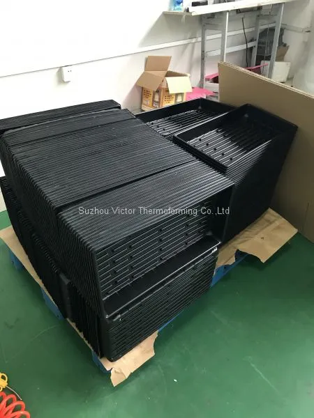 Blister HIPS Hydroponic Plant Seed Growing Tray/ Rectangular Nursery Tray Plastic Flat Seedling Tray With Drain Holes photo-4